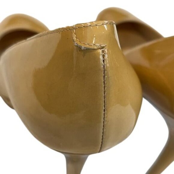 Jimmy Choo Light Mustard Patent Leather Cosmic Platform Pumps – Size 9 US - Picture 9 of 9